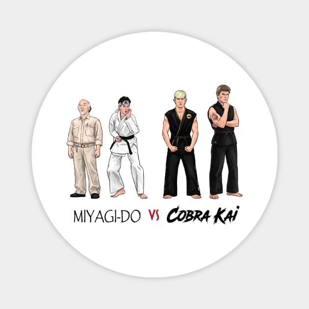 Miyagi-Do VS Cobra Kai Magnet by PreservedDragons